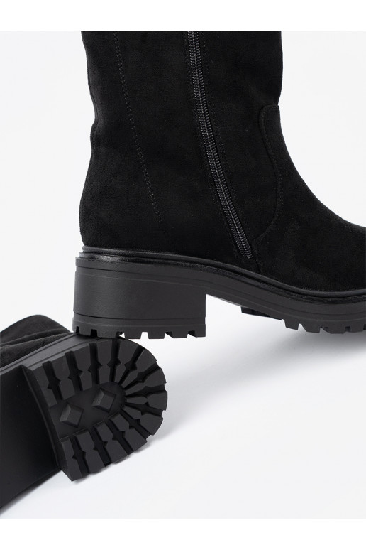 Must naiste saapad na masywnej podeszwie