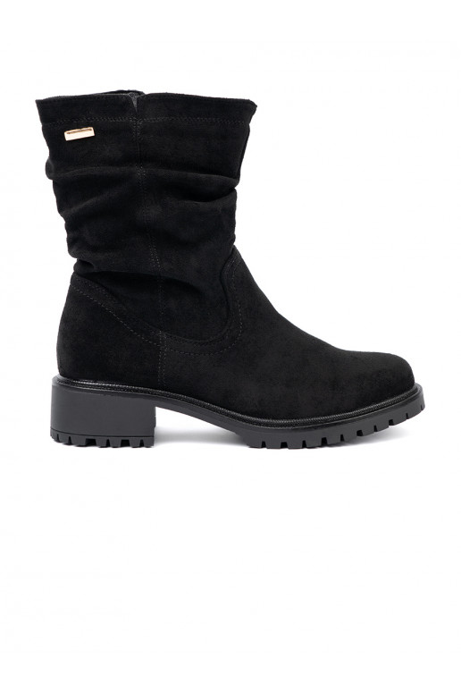 Naiste poolsaapad Mustad  i suwakiem