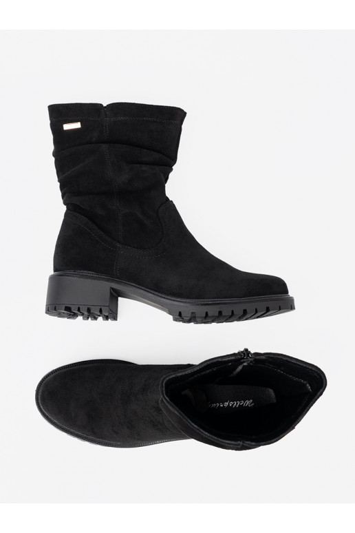 Naiste poolsaapad Mustad  i suwakiem