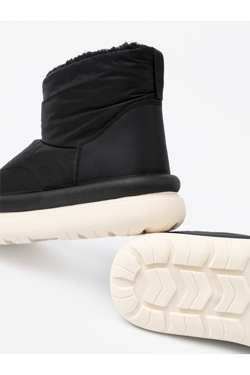 veekindel Naiste lumesaapad Mustad z futrzanym wnętrzem