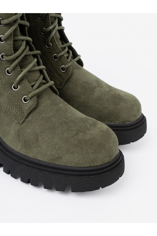 khakivärvi saapad z grubą podeszwą i m