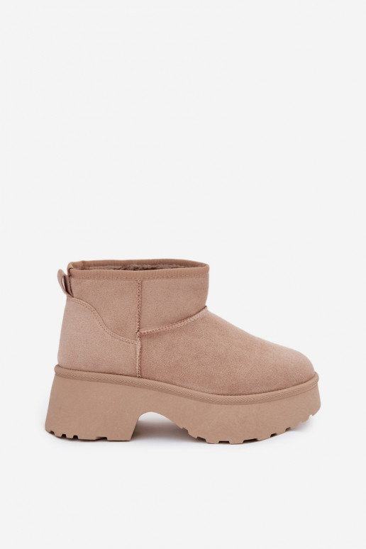 nööpidega lumesaapad   voodriga karusnahaga Khakivärvi Mavelle