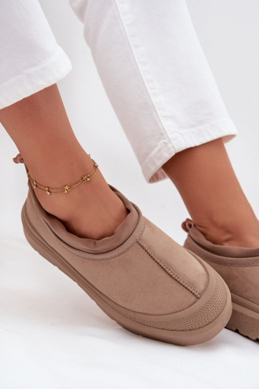 nööpidega lumesaapad  platvormiga  beeži värvi Izamine