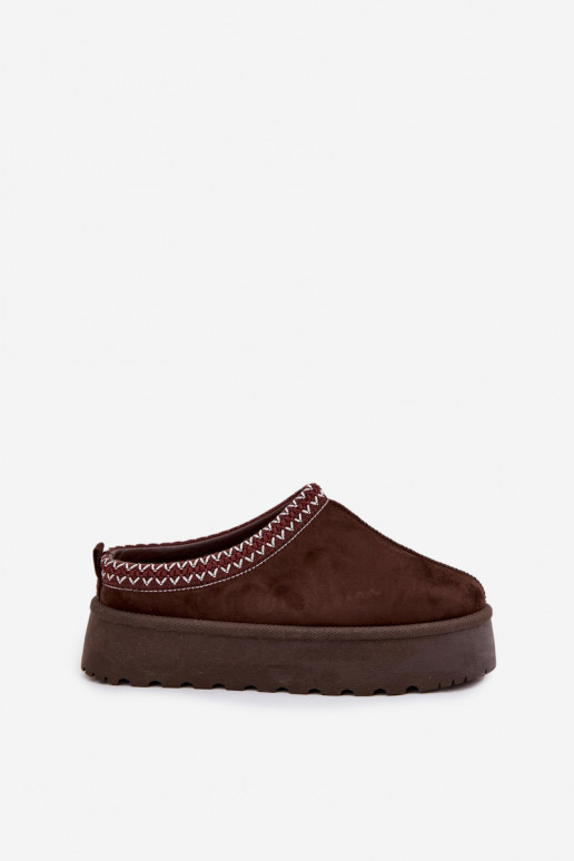  nööpidega lumesaapad  Z Haftem platvormiga Czekoladowe Narirya