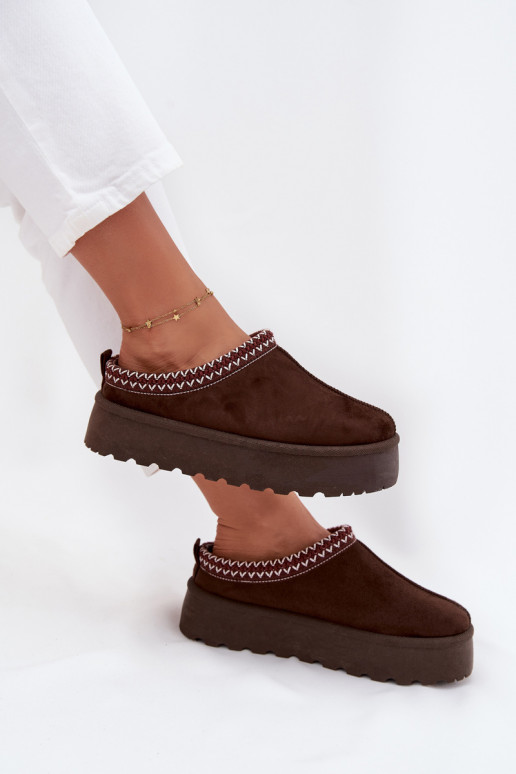  nööpidega lumesaapad  Z Haftem platvormiga Czekoladowe Narirya