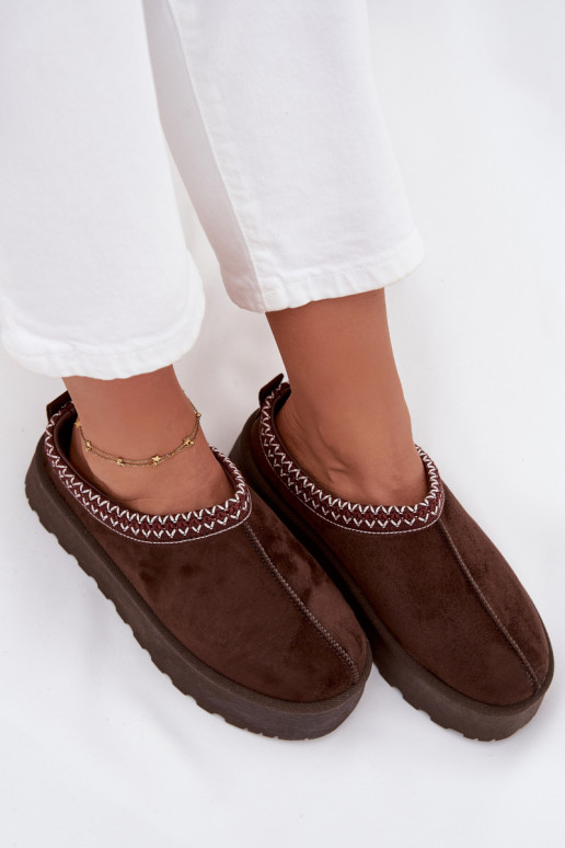  nööpidega lumesaapad  Z Haftem platvormiga Czekoladowe Narirya