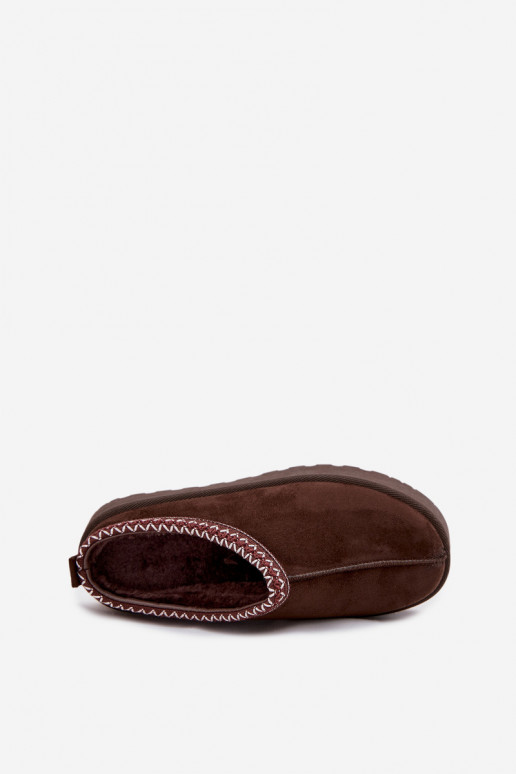  nööpidega lumesaapad  Z Haftem platvormiga Czekoladowe Narirya