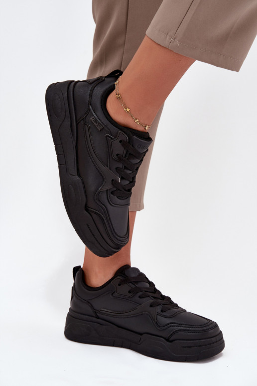 Naistel mustad Sneakers mudel kingad platvormiga Big Star SS274589 HI-POLY SYSTEM