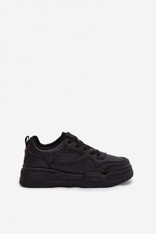 Naistel mustad Sneakers mudel kingad platvormiga Big Star SS274589 HI-POLY SYSTEM