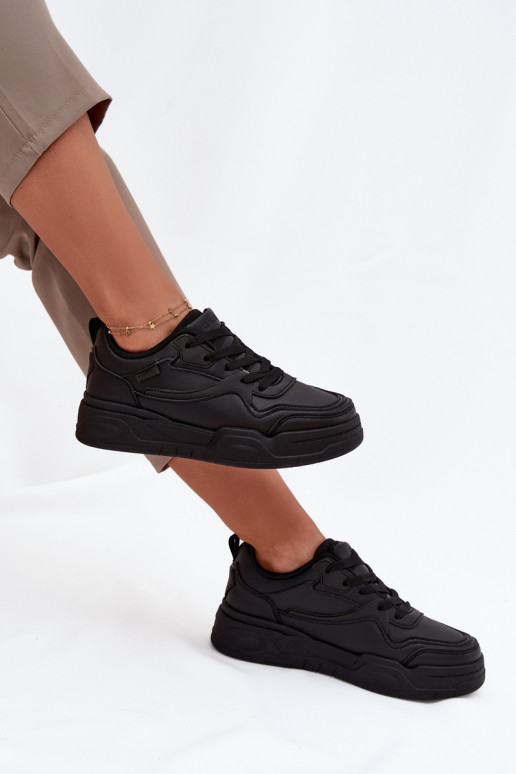 Naistel mustad Sneakers mudel kingad platvormiga Big Star SS274589 HI-POLY SYSTEM