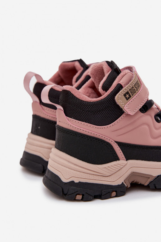 jalanõud nööpidega lumesaapad Laste jalanõud krõpsudega kinnitatav Big Star SS374011 Tumeroosad värvi jalanõud nööpidega lumesaapad Laste jalanõud krõpsudega kinnitatav Big Star SS374011 Tumeroosad värvi