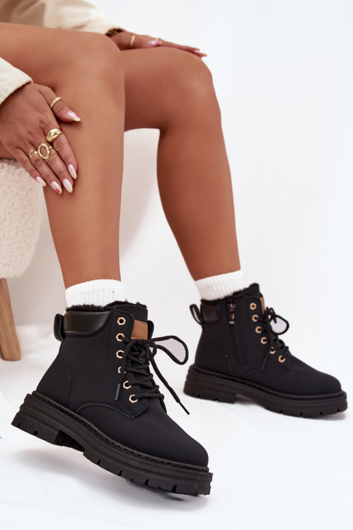 jalanõud  voodriga karusnahaga  Must Tharika