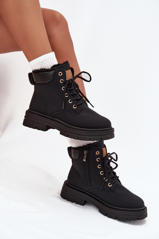 jalanõud  voodriga karusnahaga  Must Tharika