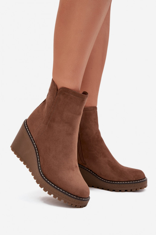 voodriga Naiste poolsaapad  Z u pruunid värvi Mavona