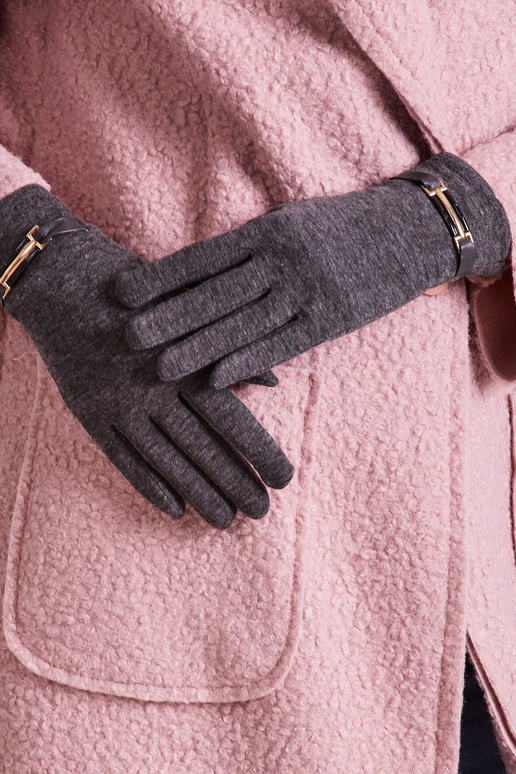 Tumehallid pandlaga naiste kindad