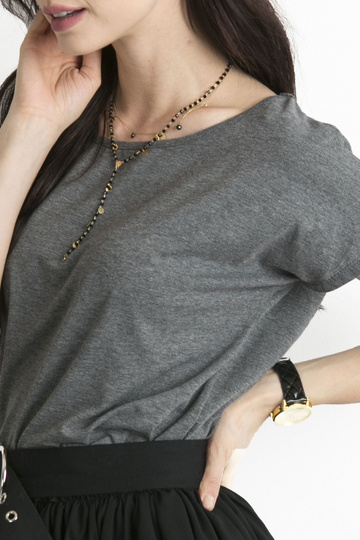 Tumehall melanž Circle t-särk 2