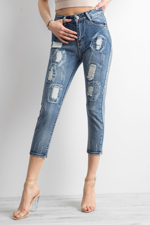 Spodnie jeans-JMP-SP-CHK001.81-niebieski