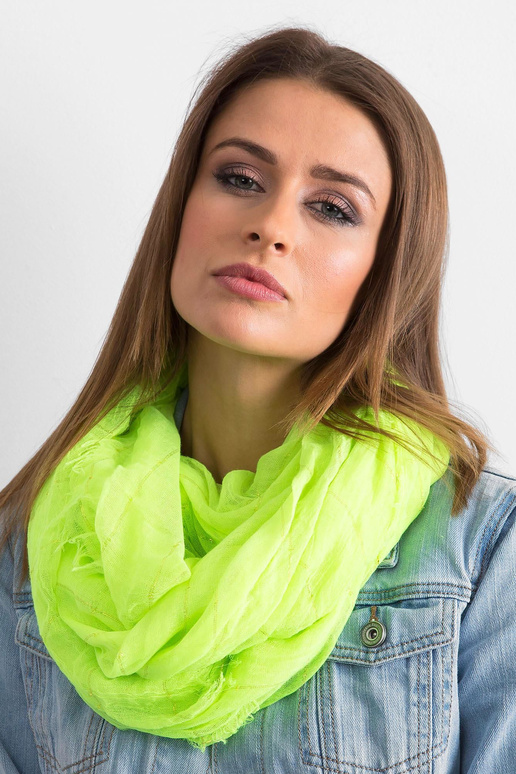 Fluo kollane metallniidiga sall