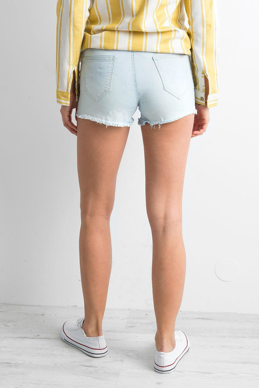 Helesinised pärlitega teksapüksid