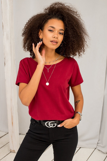 T-shirt-RV-TS-4662.86-bordowy