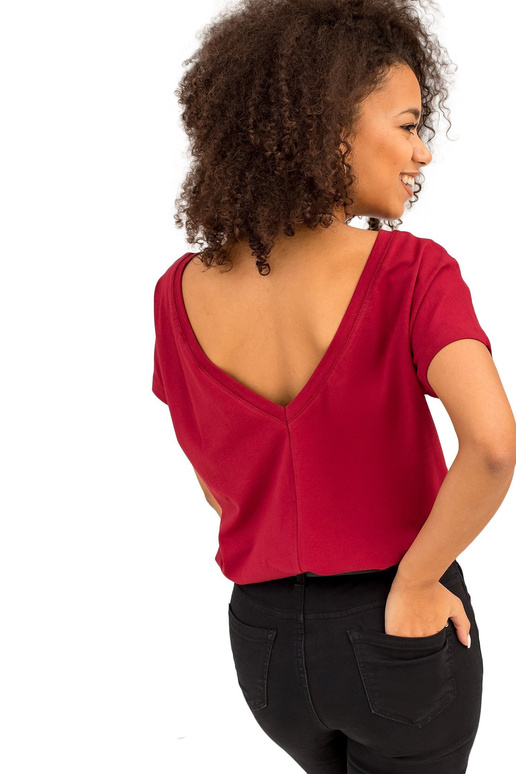 T-shirt-RV-TS-4662.86-bordowy T-shirt-RV-TS-4662.86-bordowy