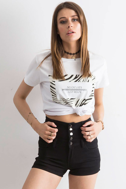 Mustad kõrge vöökohaga lühikesed püksid