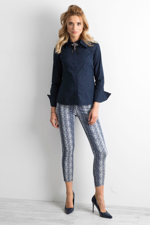 Sinised loomaprintidega püksid Sinised loomaprintidega püksid