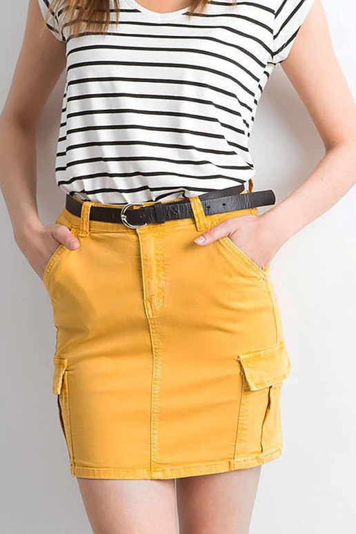 Kollane teksaseelik taskutega