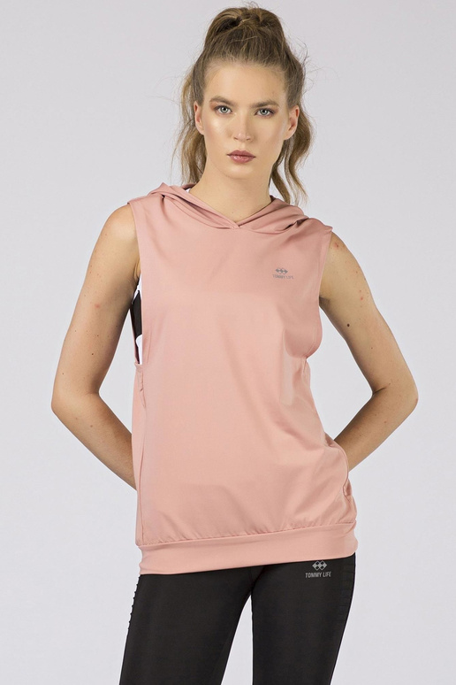 TOMMY LIFE Dirty Pink kapuuts