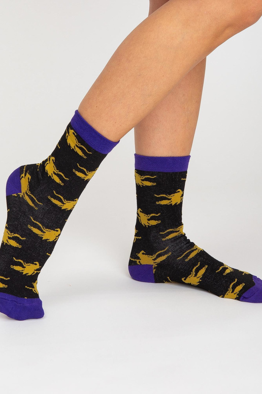 Värviline puuvillaste sokkide komplekt