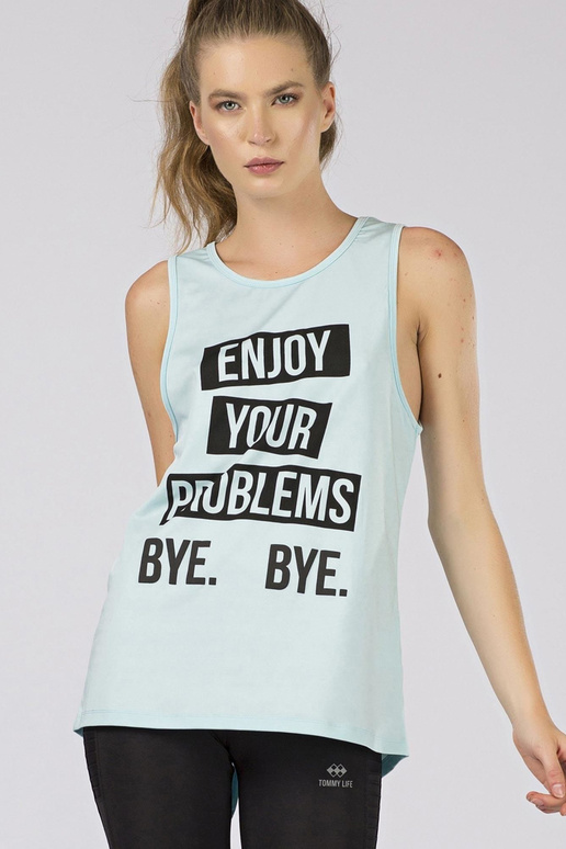 TOMMY LIFE Helesinine sporditops