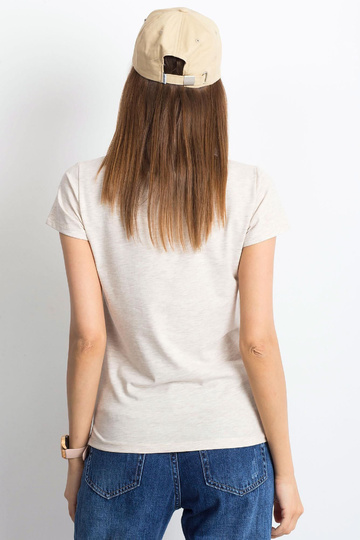 Beež melanž T-särk ruut 2