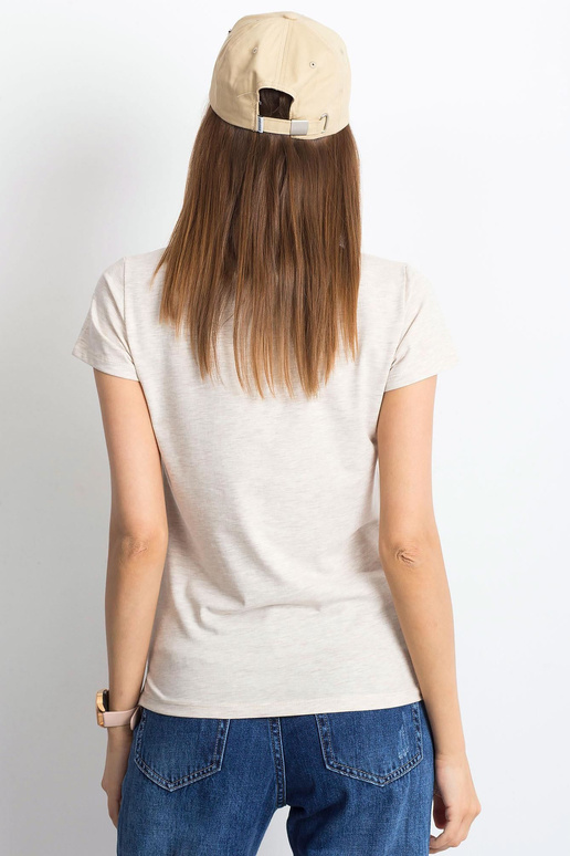 Beež melanž T-särk ruut Beež melanž T-särk ruut