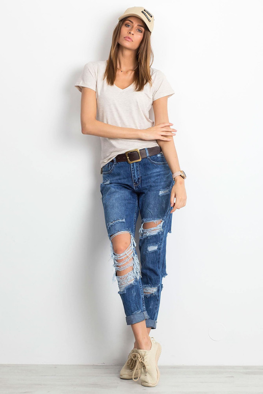 Beež melanž T-särk ruut Beež melanž T-särk ruut