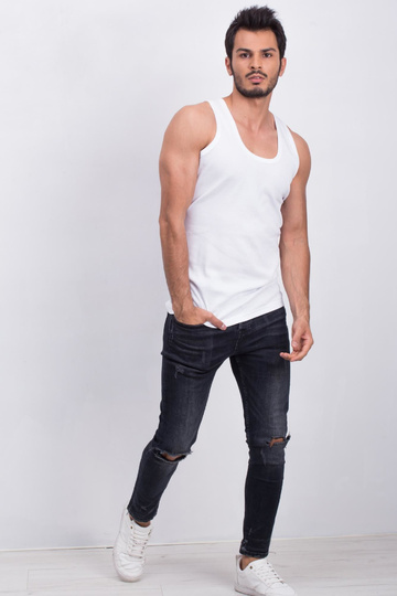 Valge meeste paaktop Kaaluge