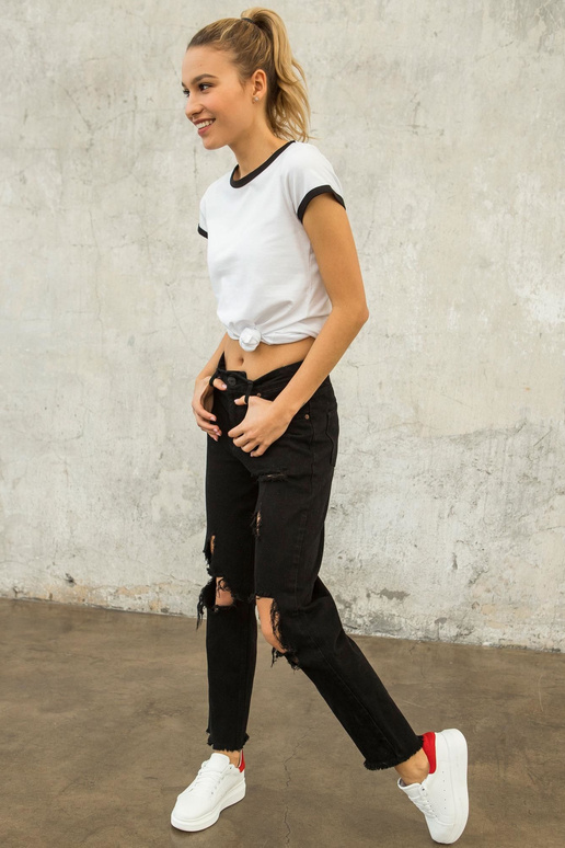 FOR FITNESS Valge-must t-särk Move FOR FITNESS Valge-must t-särk Move