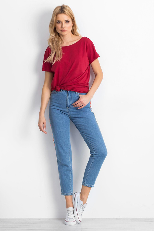 Burgundia Fire T-särk