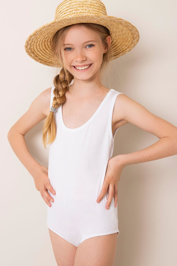 Valge puuvillane Body Girl