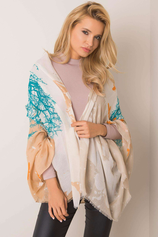 Beeži ja türkiissinise mustriga tropp