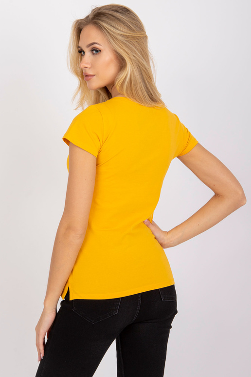 Kahvatuoranži kandiline T-särk