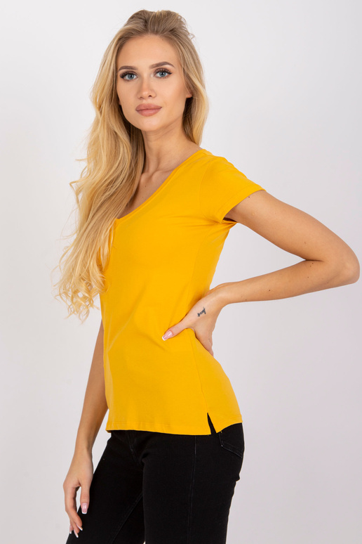 Kahvatuoranži kandiline T-särk