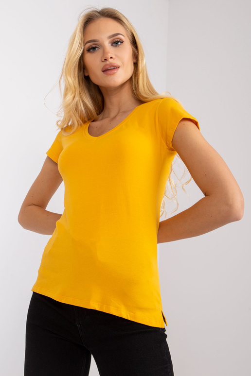 Kahvatuoranži kandiline T-särk