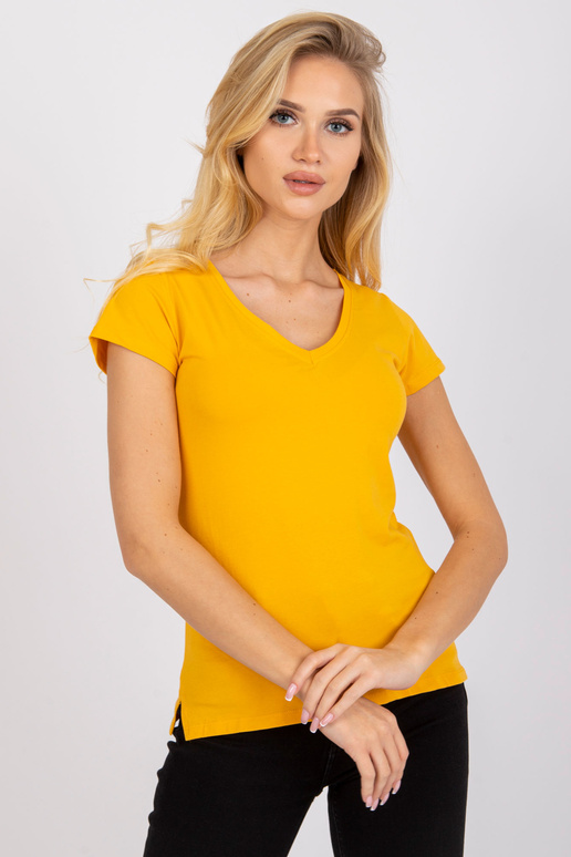 Kahvatuoranži kandiline T-särk