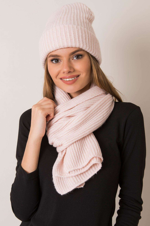 Heleroosa mütsi- ja sallikomplekt RUE...