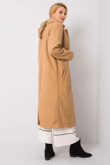Beež bouclé mantel Paquita... 2