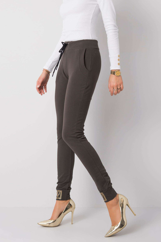 Tumedad khakivärvi püksid Giulianna