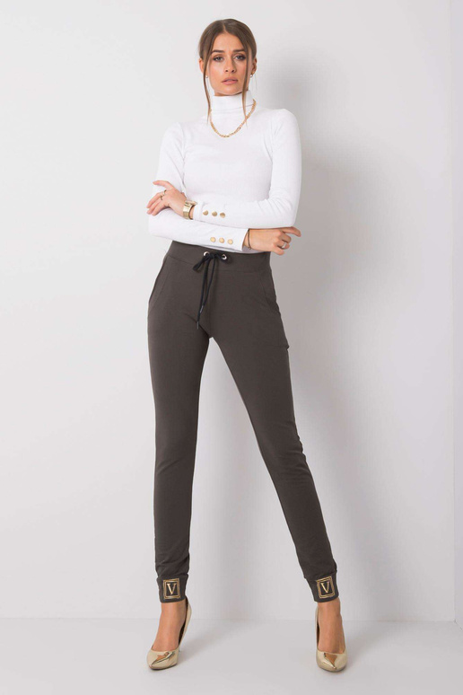 Tumedad khakivärvi püksid Giulianna