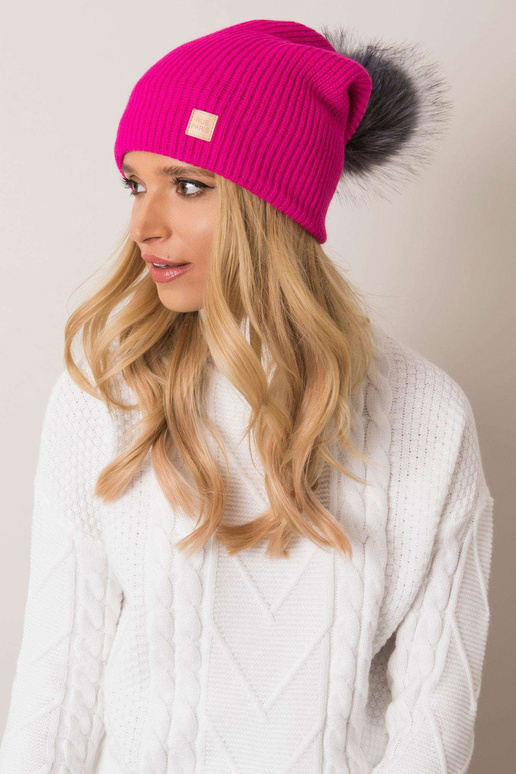 Czapka- JK-CZ-15,70-fuksia