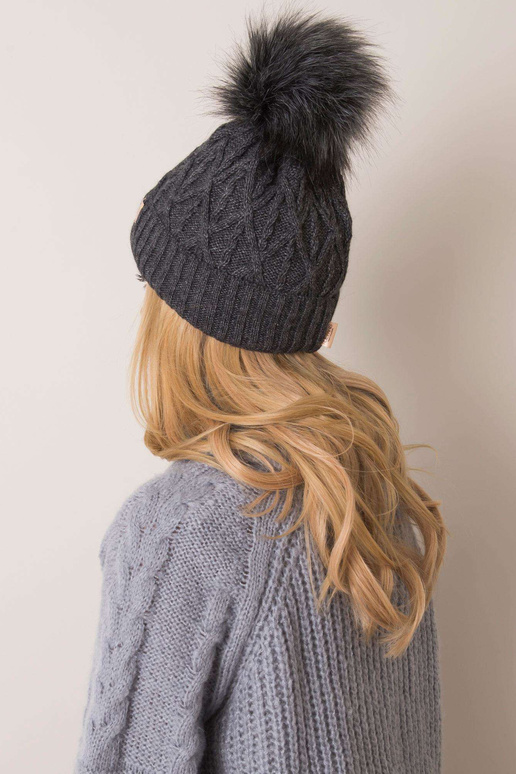 Tumehall müts pompooniga RUE PARIS