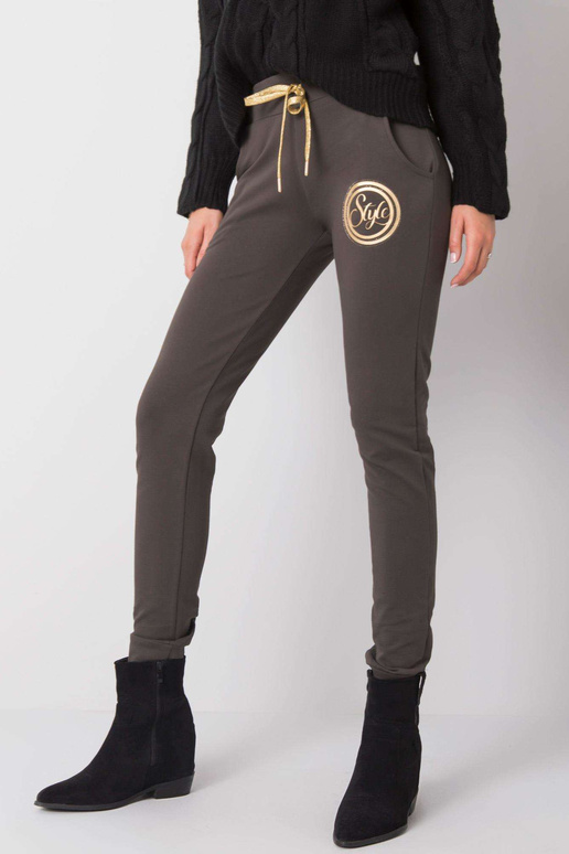 Tumedad khakivärvi dressipüksid Stiilsed Tumedad khakivärvi dressipüksid Stiilsed